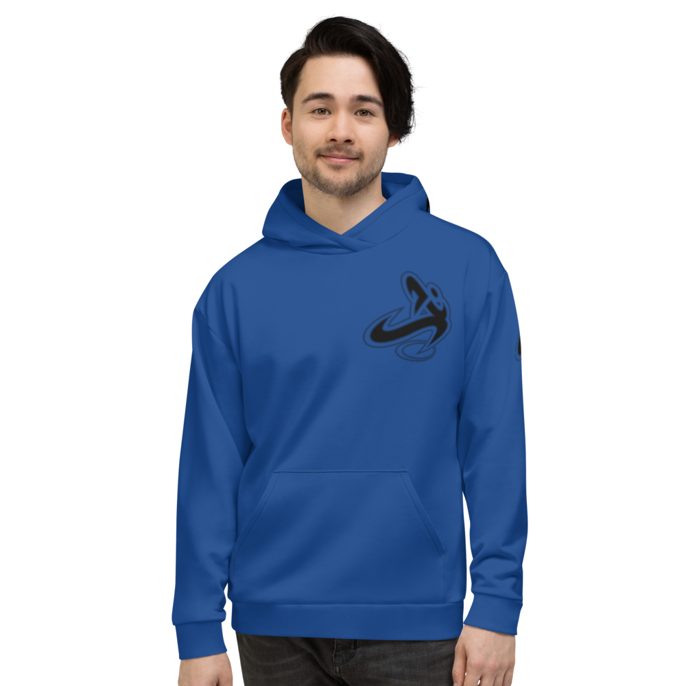 Athletic Apparatus Blue 2 Black Logo Unisex Hoodie - Athletic Apparatus