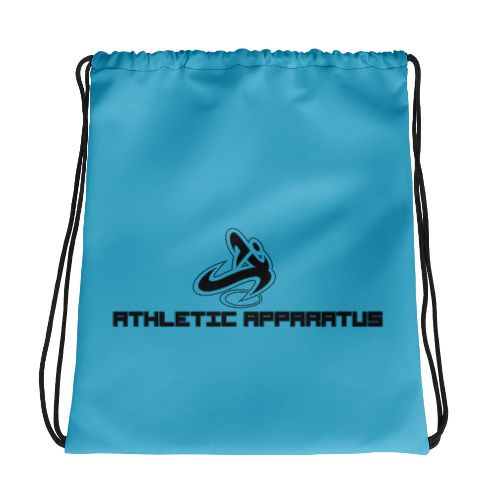 Athletic Apparatus Blue 7 Black Logo V2 Drawstring bag - Athletic Apparatus