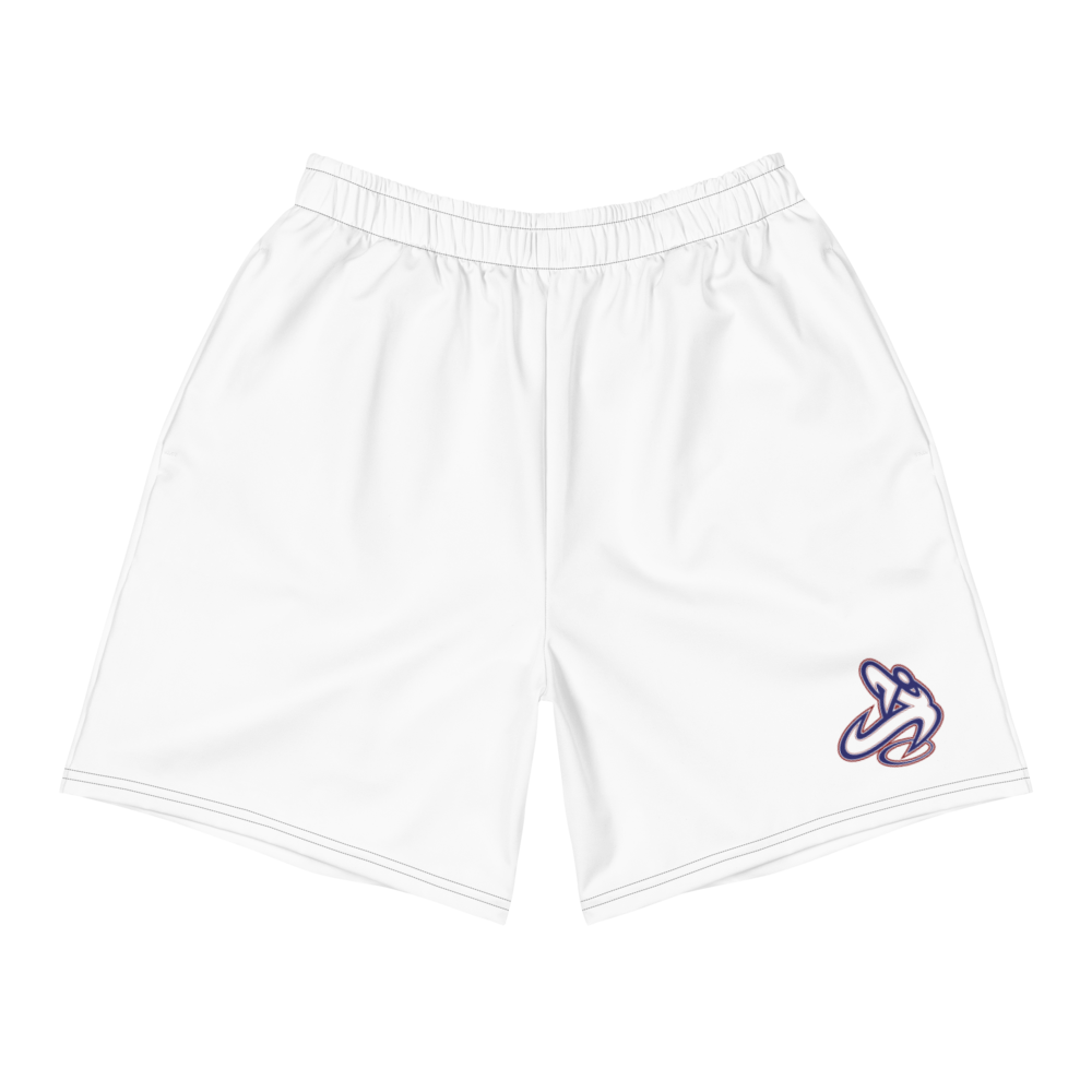 Athletic Apparatus White, rwb logo Men's Athletic Long Shorts - Athletic Apparatus