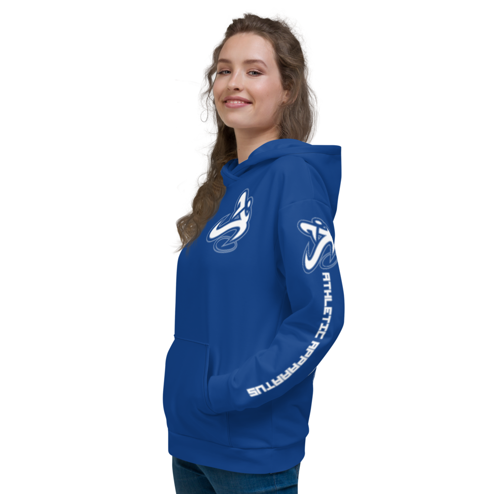 Athletic Apparatus Blue 2 White Logo Unisex Hoodie - Athletic Apparatus