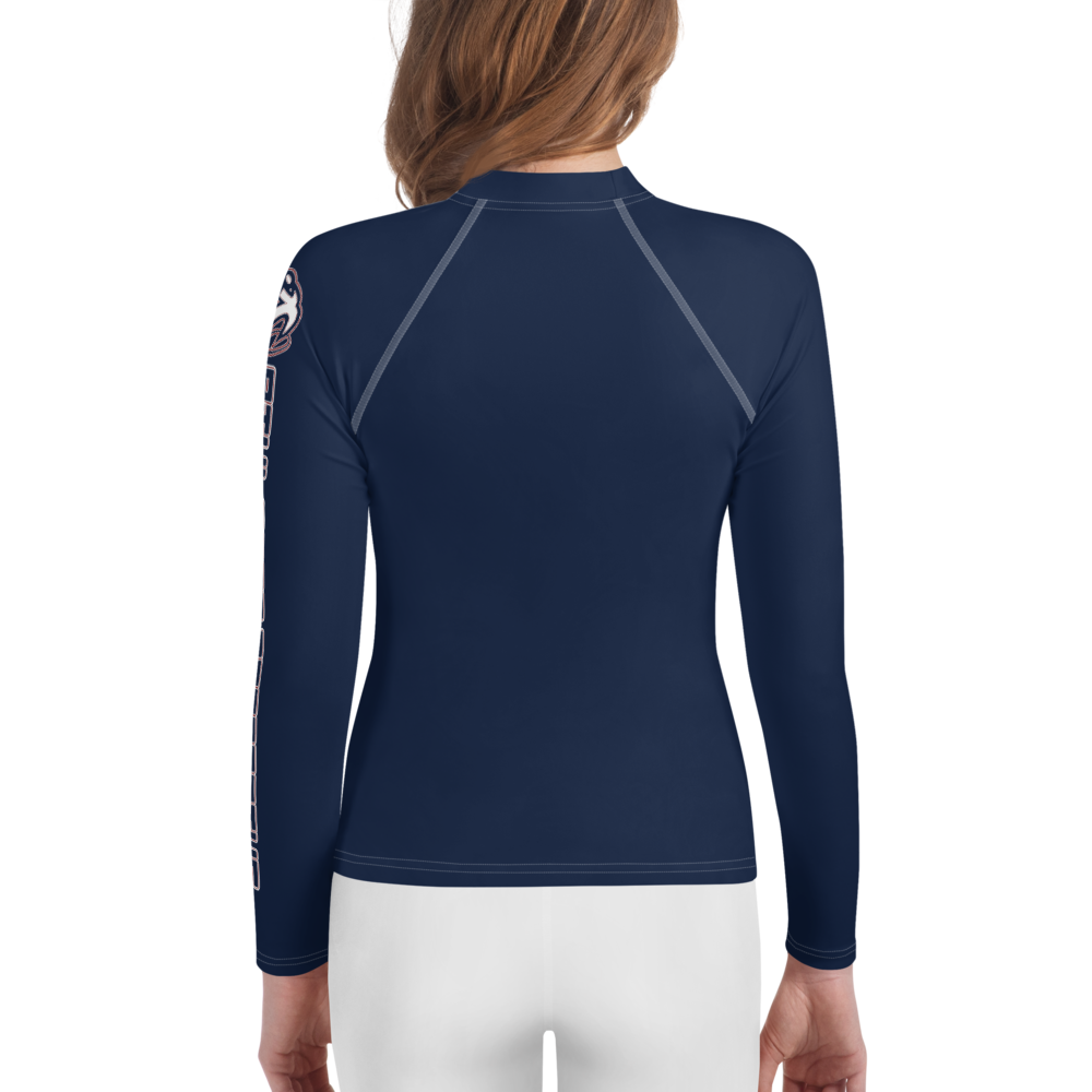 
                      
                        Athletic Apparatus Navy Blue rwb logo White stitch Youth Rash Guard - Athletic Apparatus
                      
                    