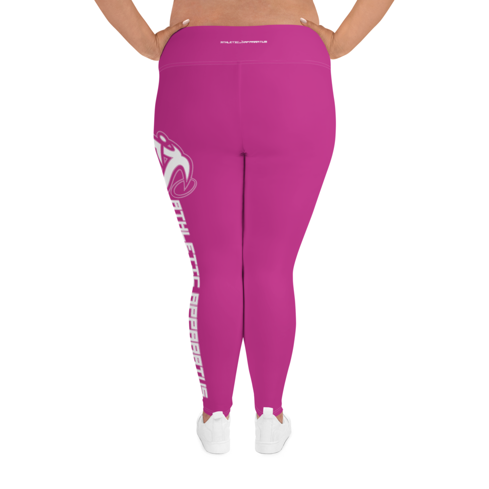 
                      
                        Athletic Apparatus Pink White logo White stitch Plus Size Leggings - Athletic Apparatus
                      
                    