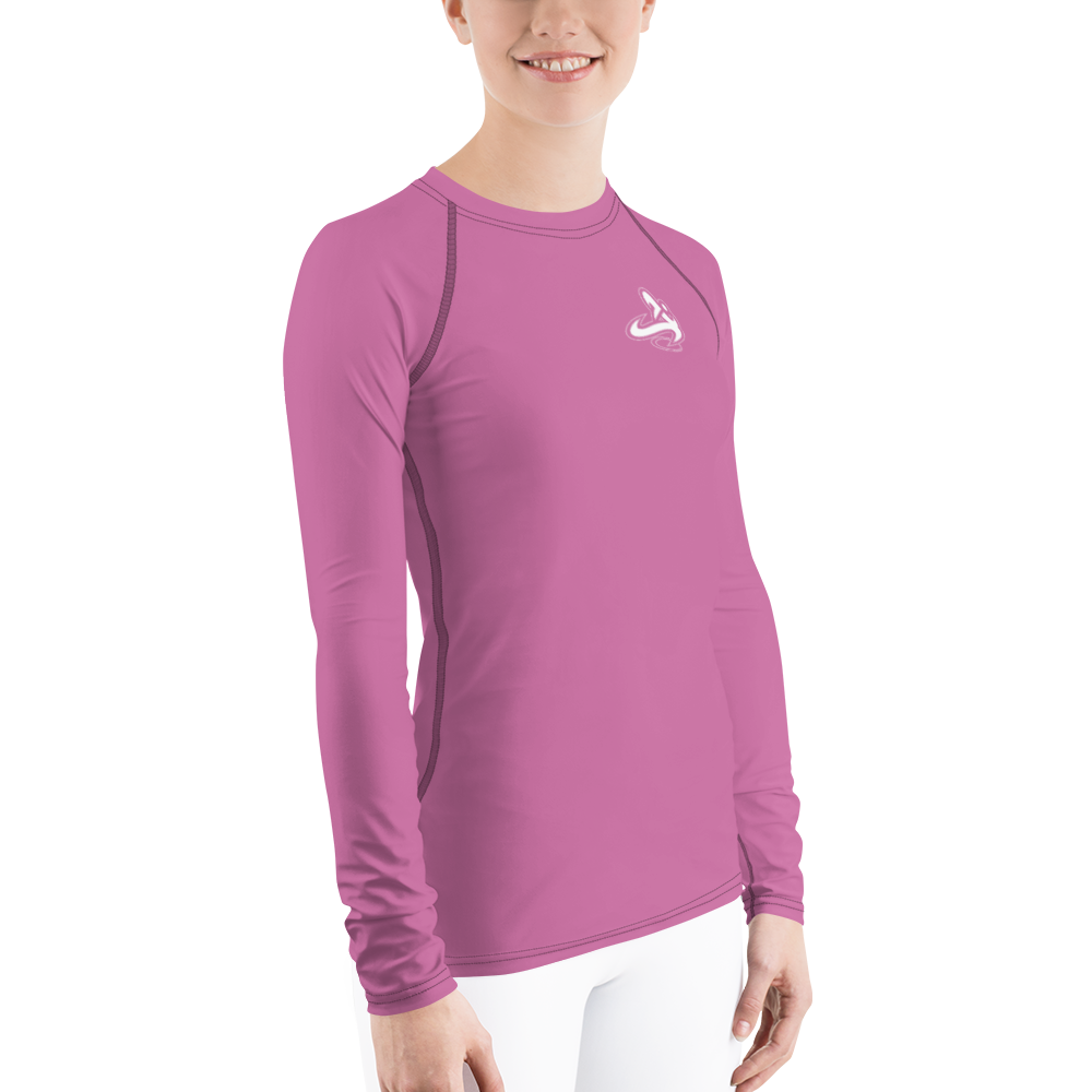 
                      
                        Athletic Apparatus Pink 1 White logo Women's Rash Guard - Athletic Apparatus
                      
                    