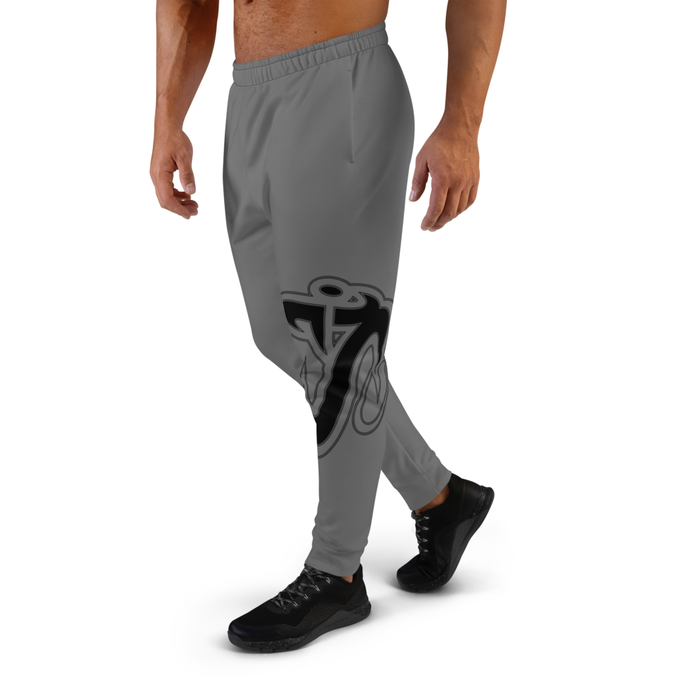 Athletic Apparatus Grey Black Logo V1 Men's Joggers - Athletic Apparatus