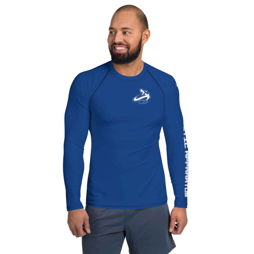 
                      
                        Athletic Apparatus Blue 2 White logo Men's Rash Guard - Athletic Apparatus
                      
                    