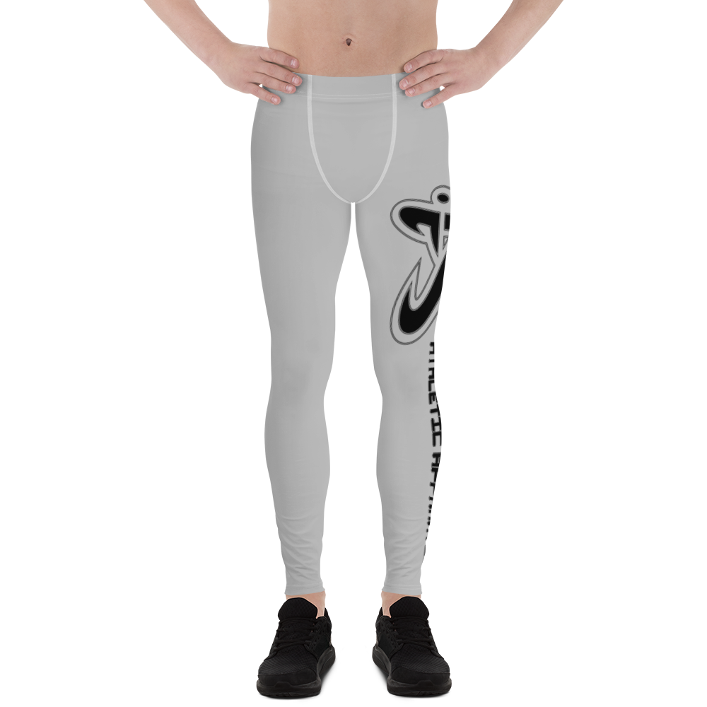 
                      
                        Athletic Apparatus Grey 2 Black logo White stitch V2 Men's Leggings - Athletic Apparatus
                      
                    