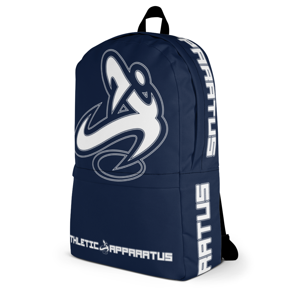 
                      
                        Athletic Apparatus Navy White logo Backpack - Athletic Apparatus
                      
                    