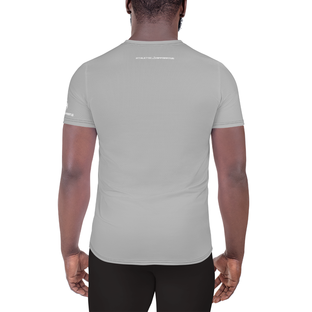 
                  
                    Athletic Apparatus Grey 2 White logo Men's Athletic T-shirt - Athletic Apparatus
                  
                