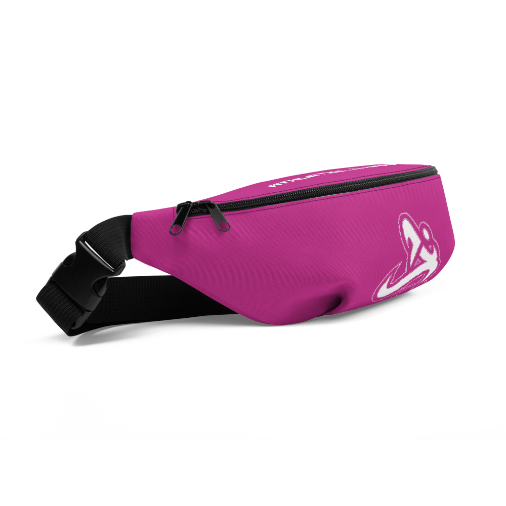 Athletic Apparatus Pink White Logo Fanny Pack - Athletic Apparatus
