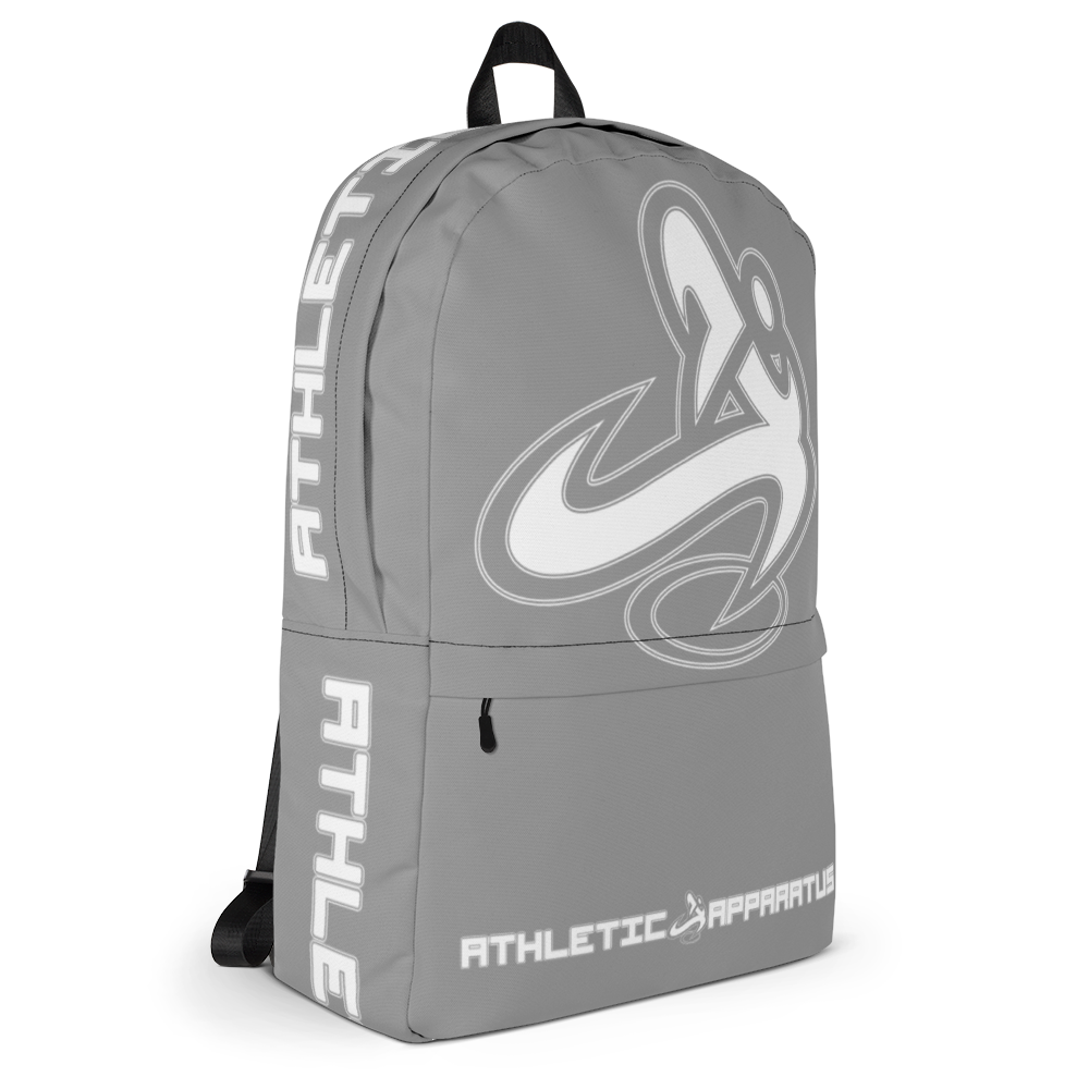 
                      
                        Athletic Apparatus Grey 1 White logo Backpack - Athletic Apparatus
                      
                    