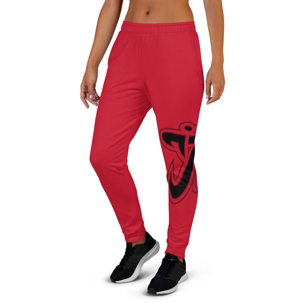 Athletic Apparatus Red Black Logo V2 Women's Joggers - Athletic Apparatus