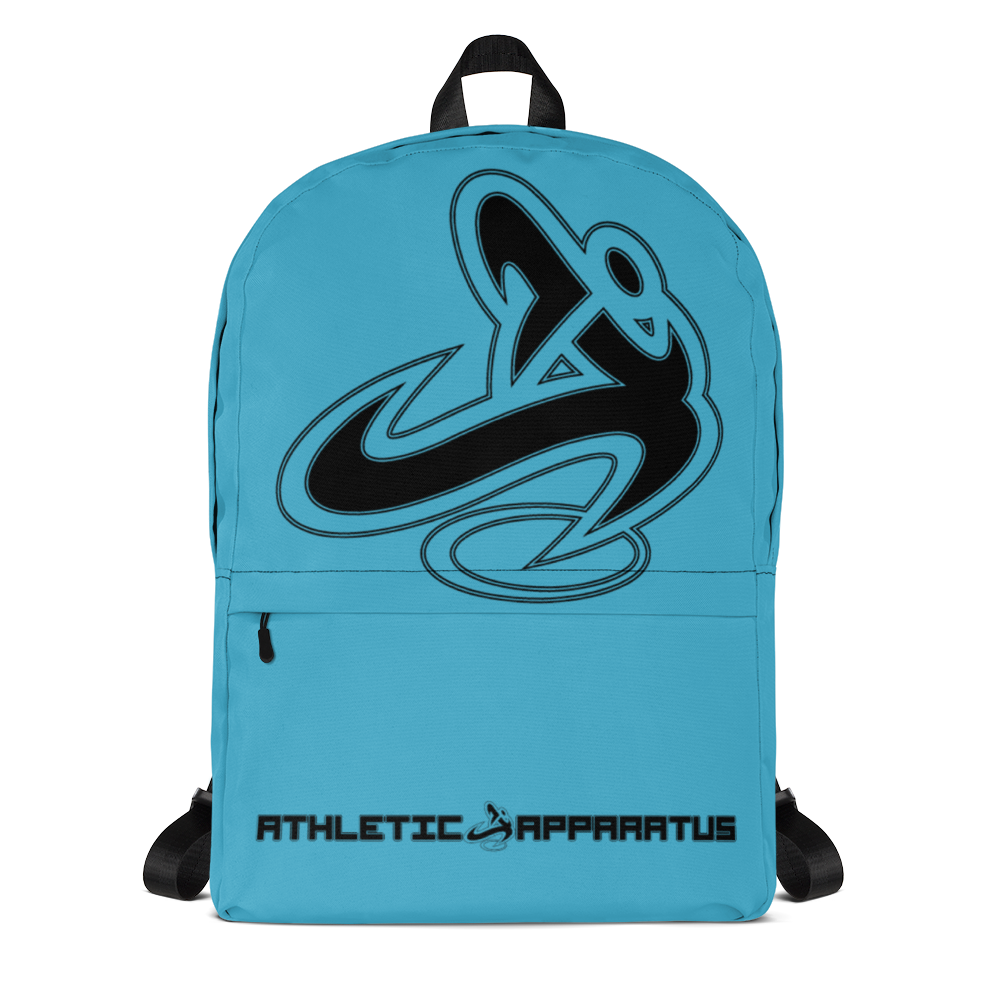 Athletic Apparatus Blue 7 Black logo Backpack - Athletic Apparatus