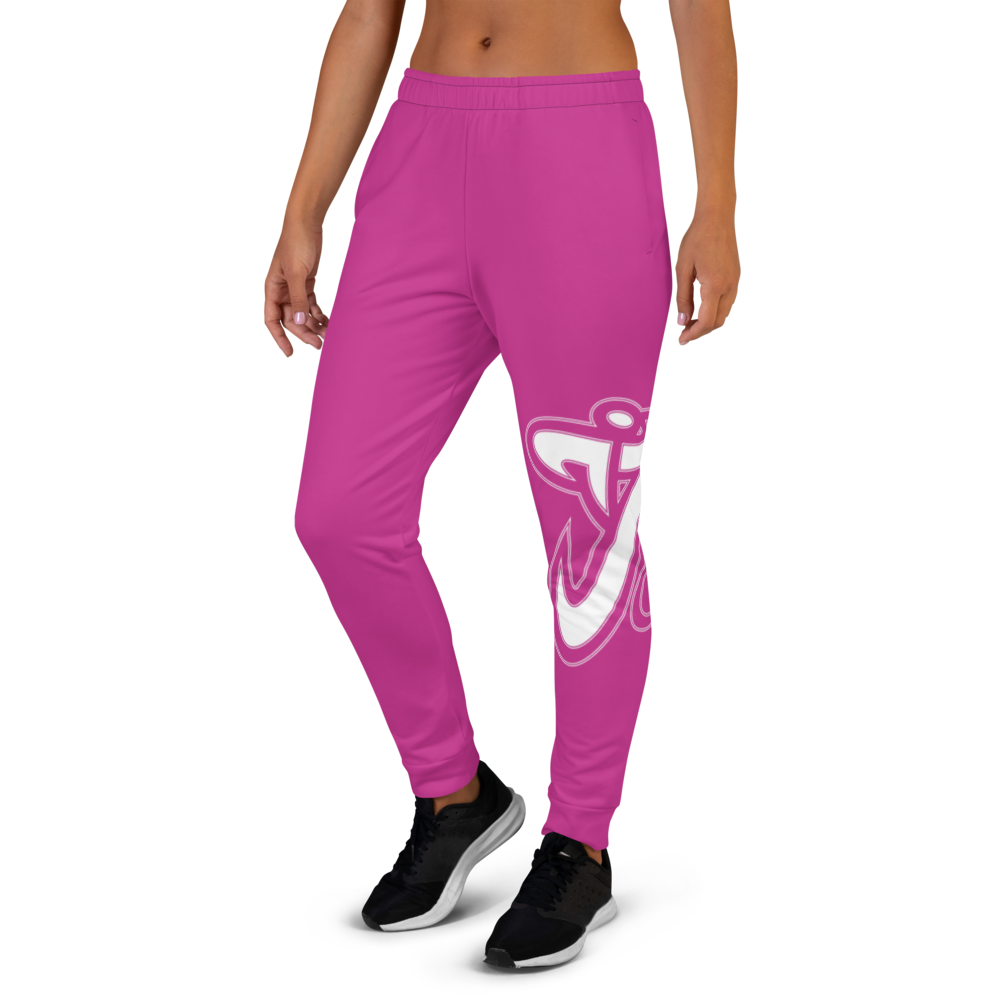 Athletic Apparatus Pink White Logo V2 Women's Joggers - Athletic Apparatus