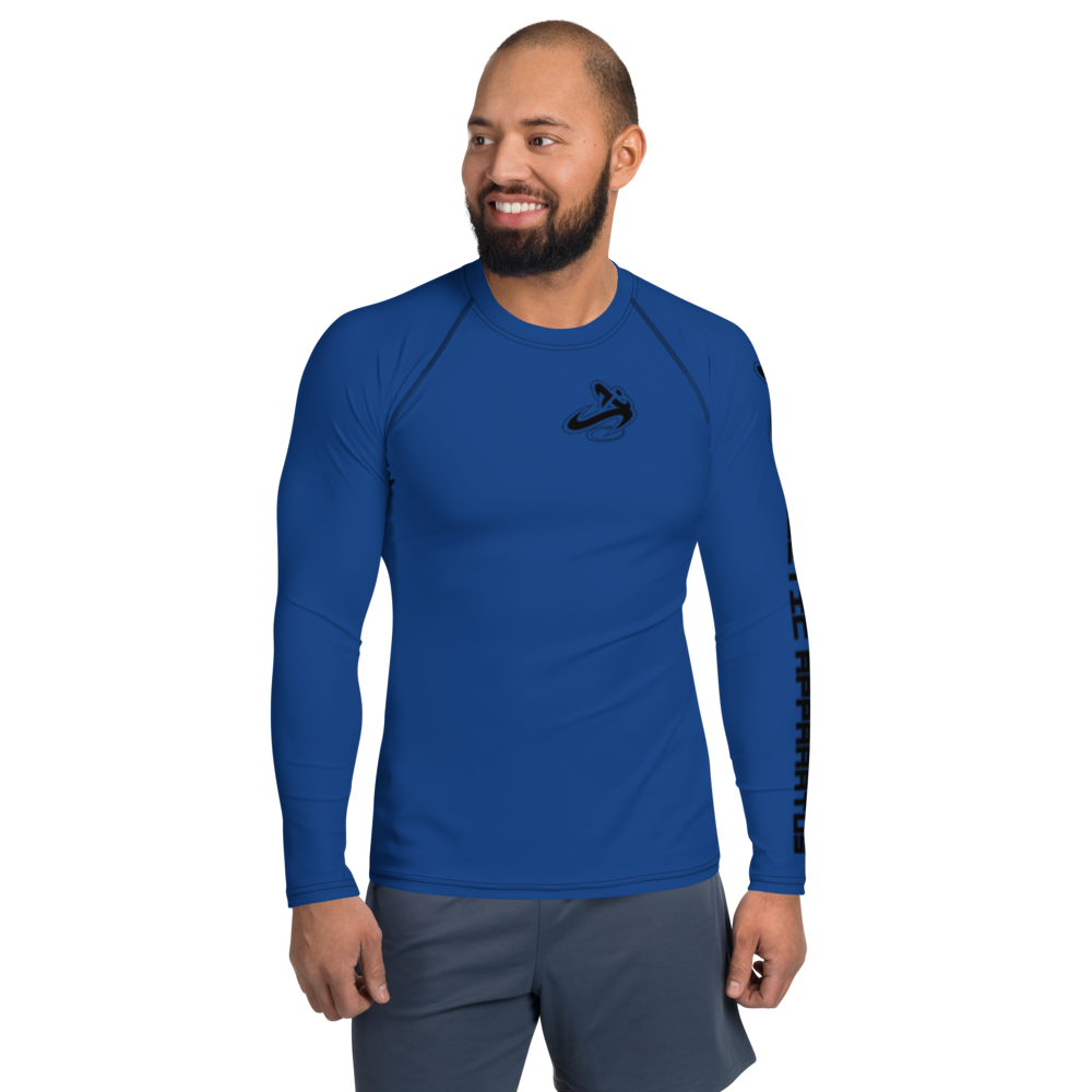 
                      
                        Athletic Apparatus Blue 2 Black Logo Men's Rash Guard - Athletic Apparatus
                      
                    