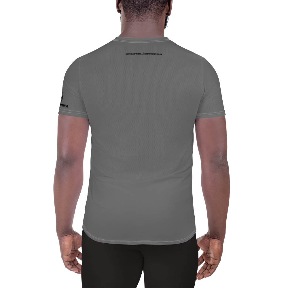 
                      
                        Athletic Apparatus Grey Black logo White stitch Men's Athletic T-shirt - Athletic Apparatus
                      
                    