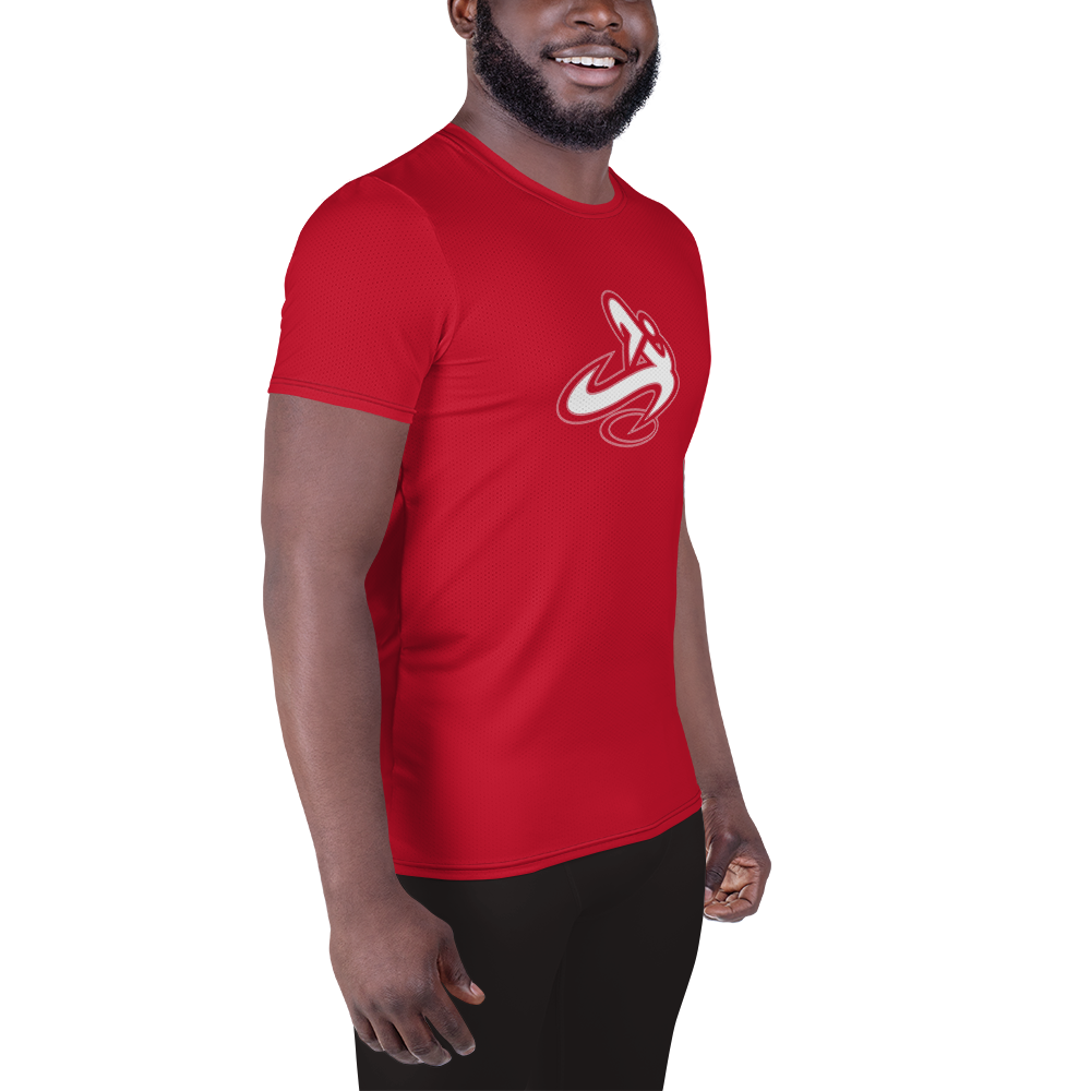 
                      
                        Athletic Apparatus Red White logo Men's Athletic T-shirt - Athletic Apparatus
                      
                    
