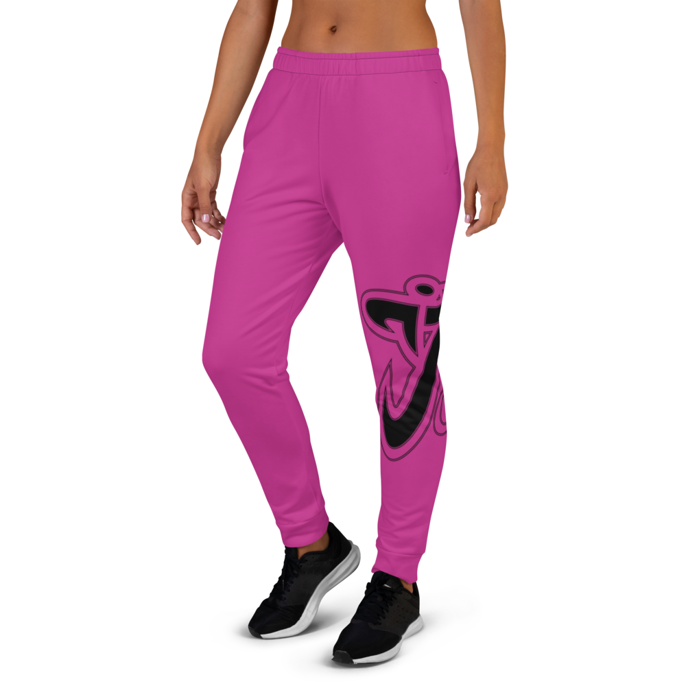 Athletic Apparatus Pink Black Logo V2 Women's Joggers - Athletic Apparatus
