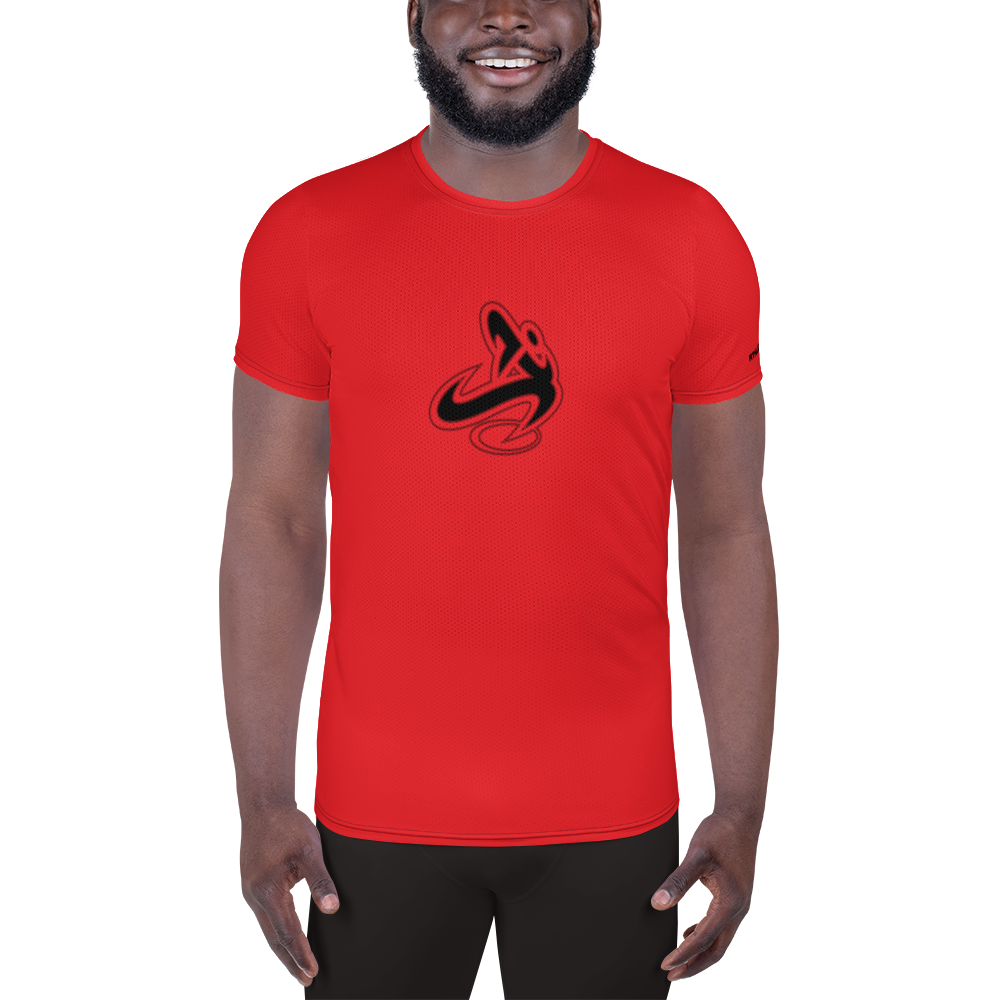 
                      
                        Athletic Apparatus Red 1 Black logo Men's Athletic T-shirt - Athletic Apparatus
                      
                    