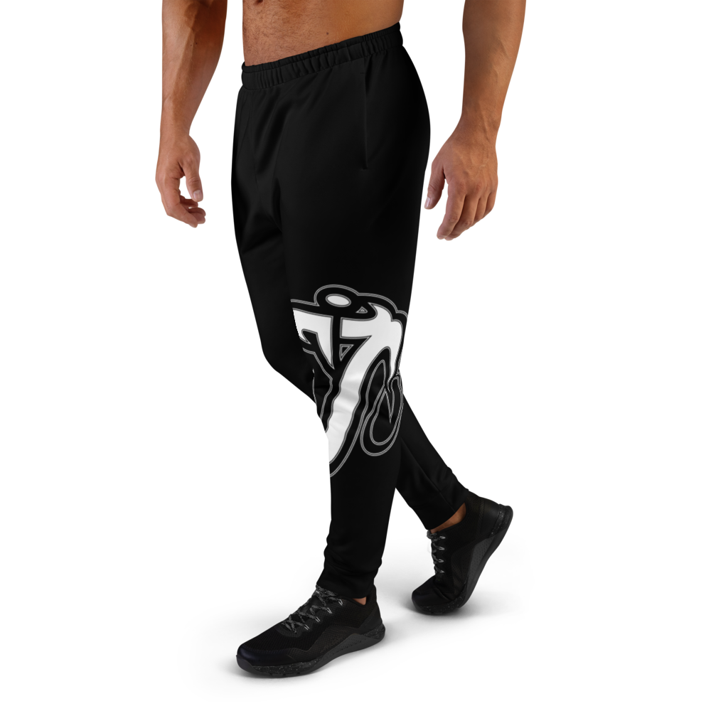 Athletic Apparatus Black White Logo V2 Men's Joggers - Athletic Apparatus