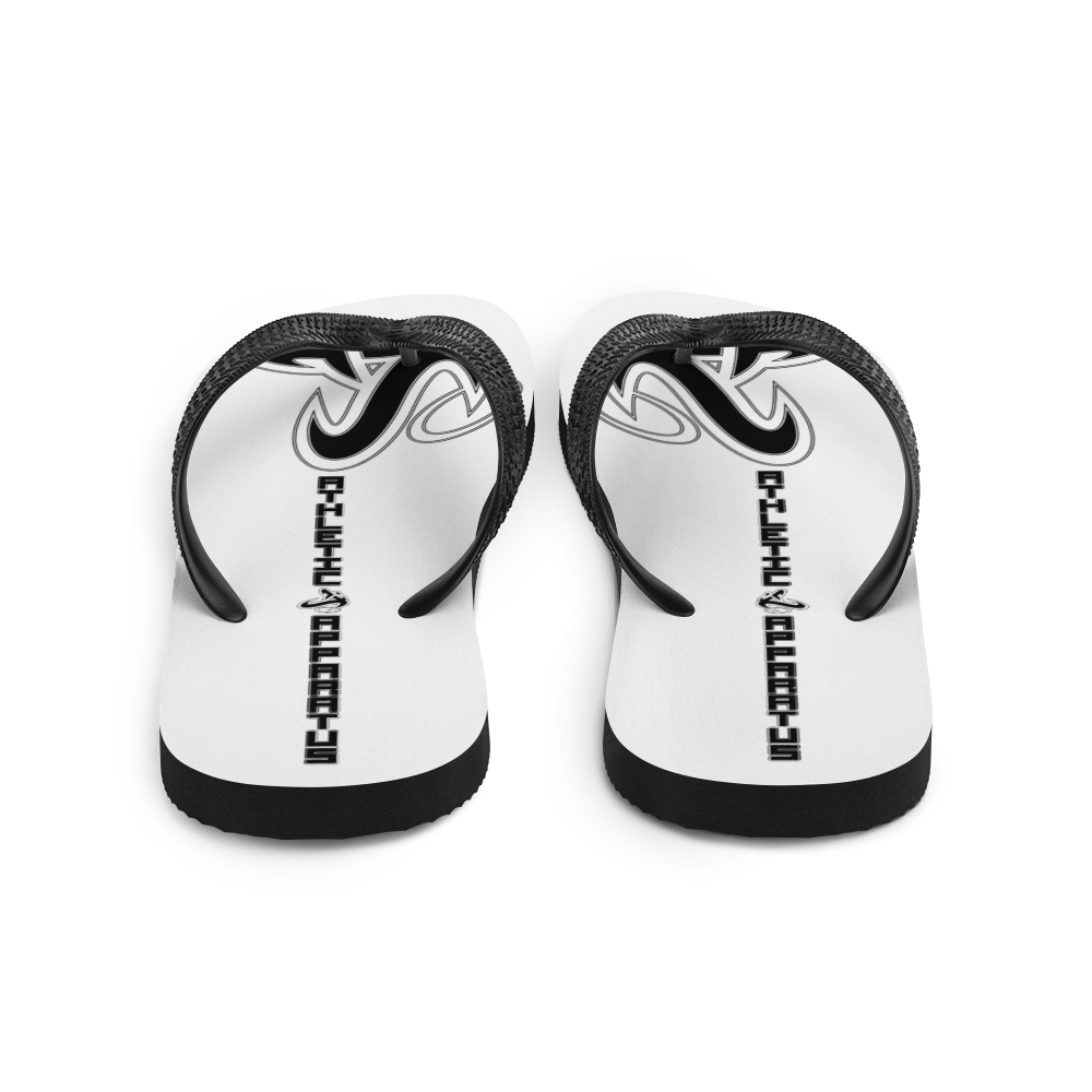 
                  
                    Athletic Apparatus White Black logo Flip-Flops - Athletic Apparatus
                  
                