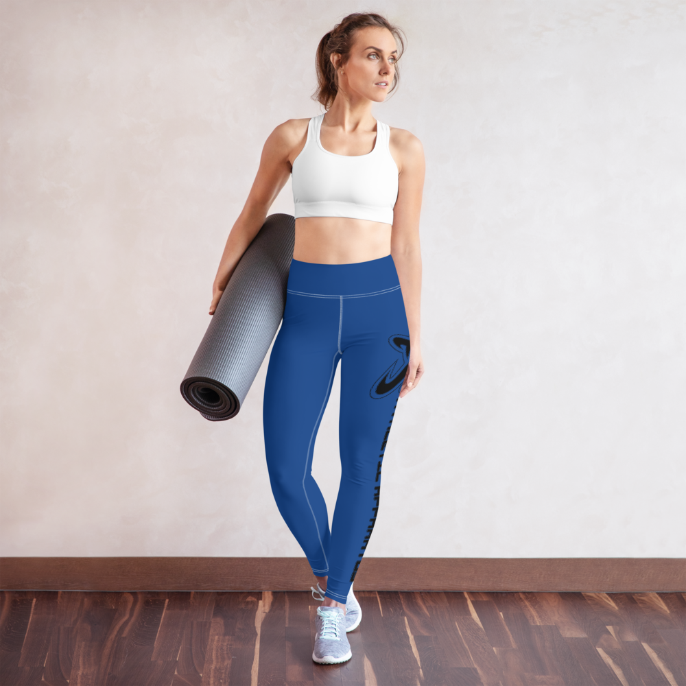 
                      
                        Athletic Apparatus Blue 2 Black Logo White stitch Yoga Leggings - Athletic Apparatus
                      
                    