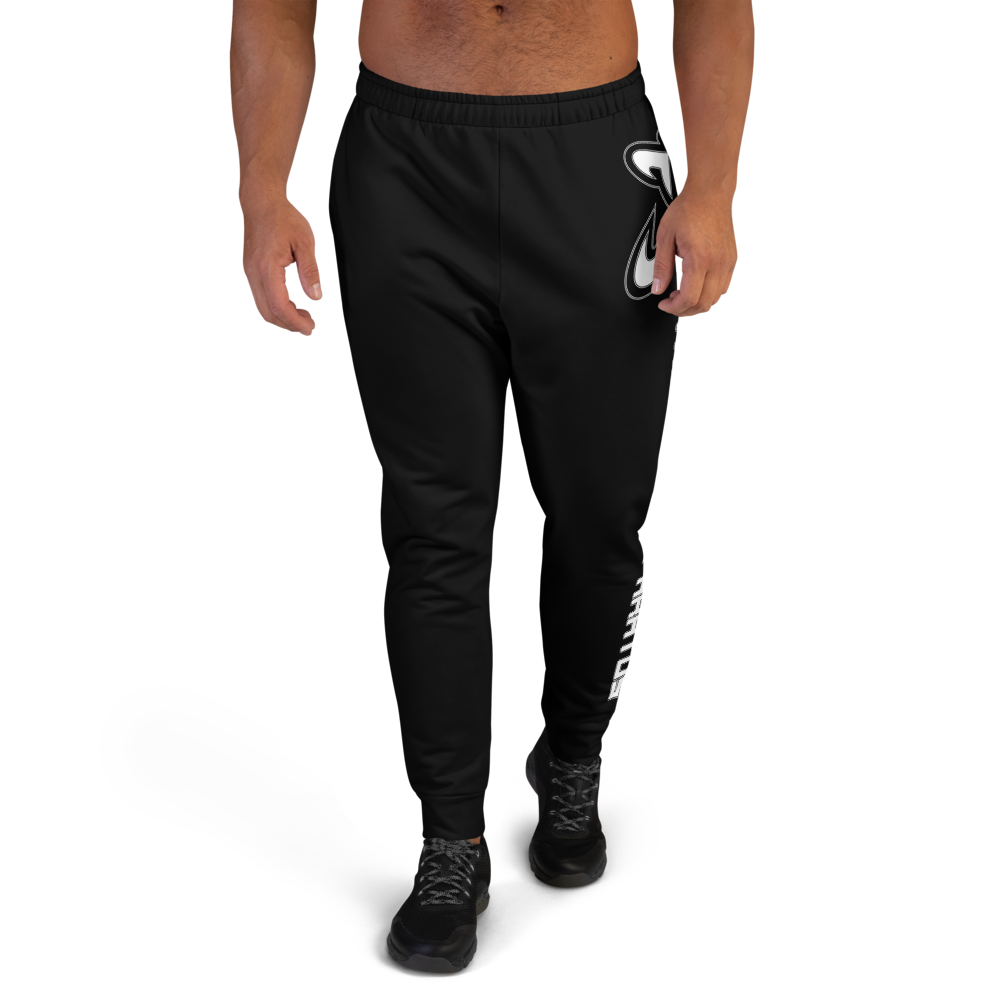 Athletic Apparatus Black White Logo V1 Men's Joggers - Athletic Apparatus