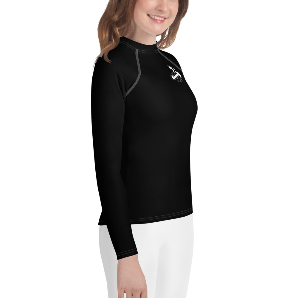 
                      
                        Athletic Apparatus Black White logo White stitch Youth Rash Guard - Athletic Apparatus
                      
                    