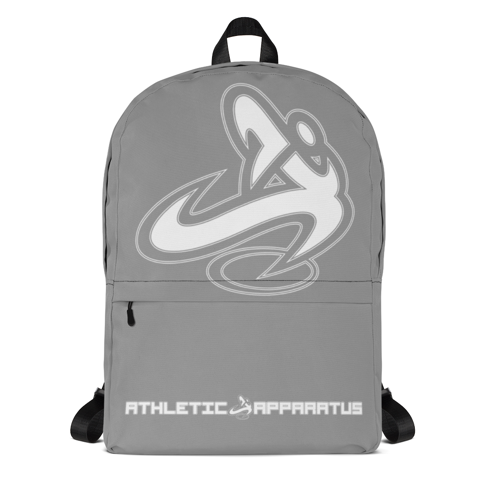 Athletic Apparatus Grey 1 White logo Backpack - Athletic Apparatus