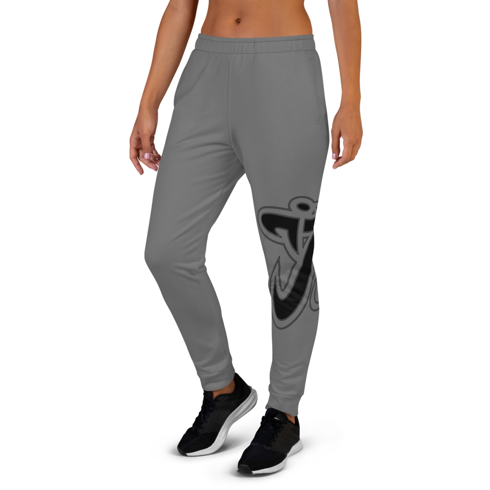 Athletic Apparatus Grey Black Logo V2 Women's Joggers - Athletic Apparatus