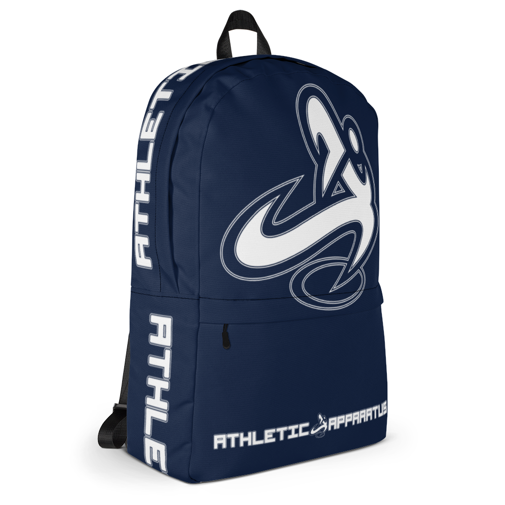 
                      
                        Athletic Apparatus Navy White logo Backpack - Athletic Apparatus
                      
                    
