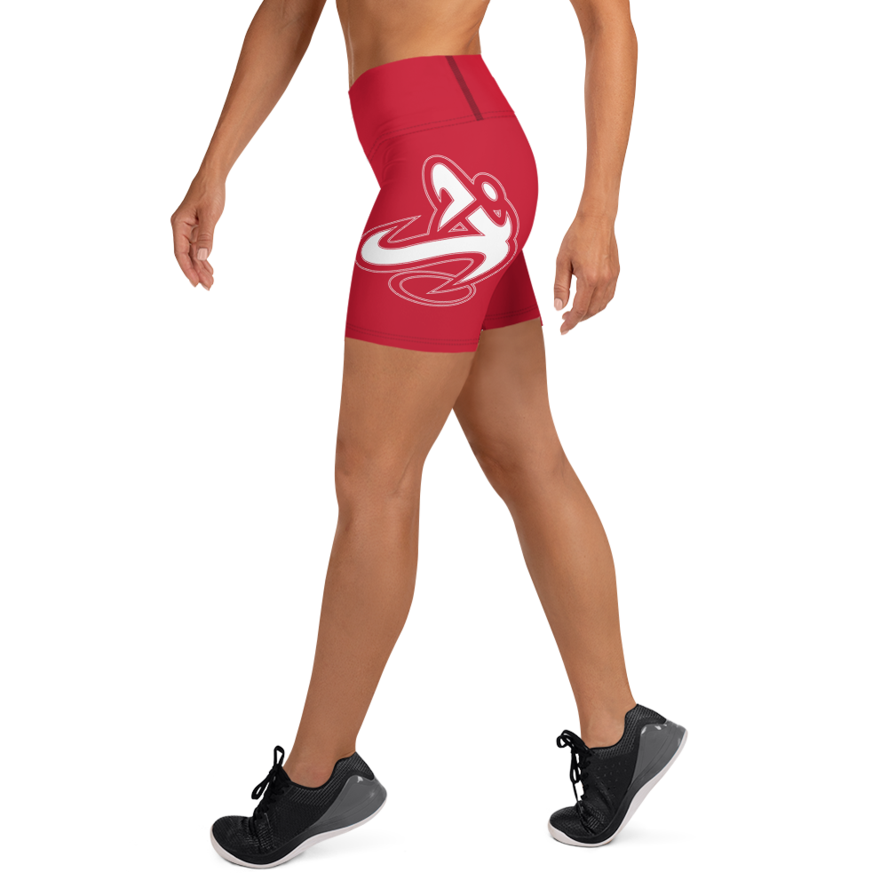 Athletic Apparatus Red Yoga Shorts - Athletic Apparatus