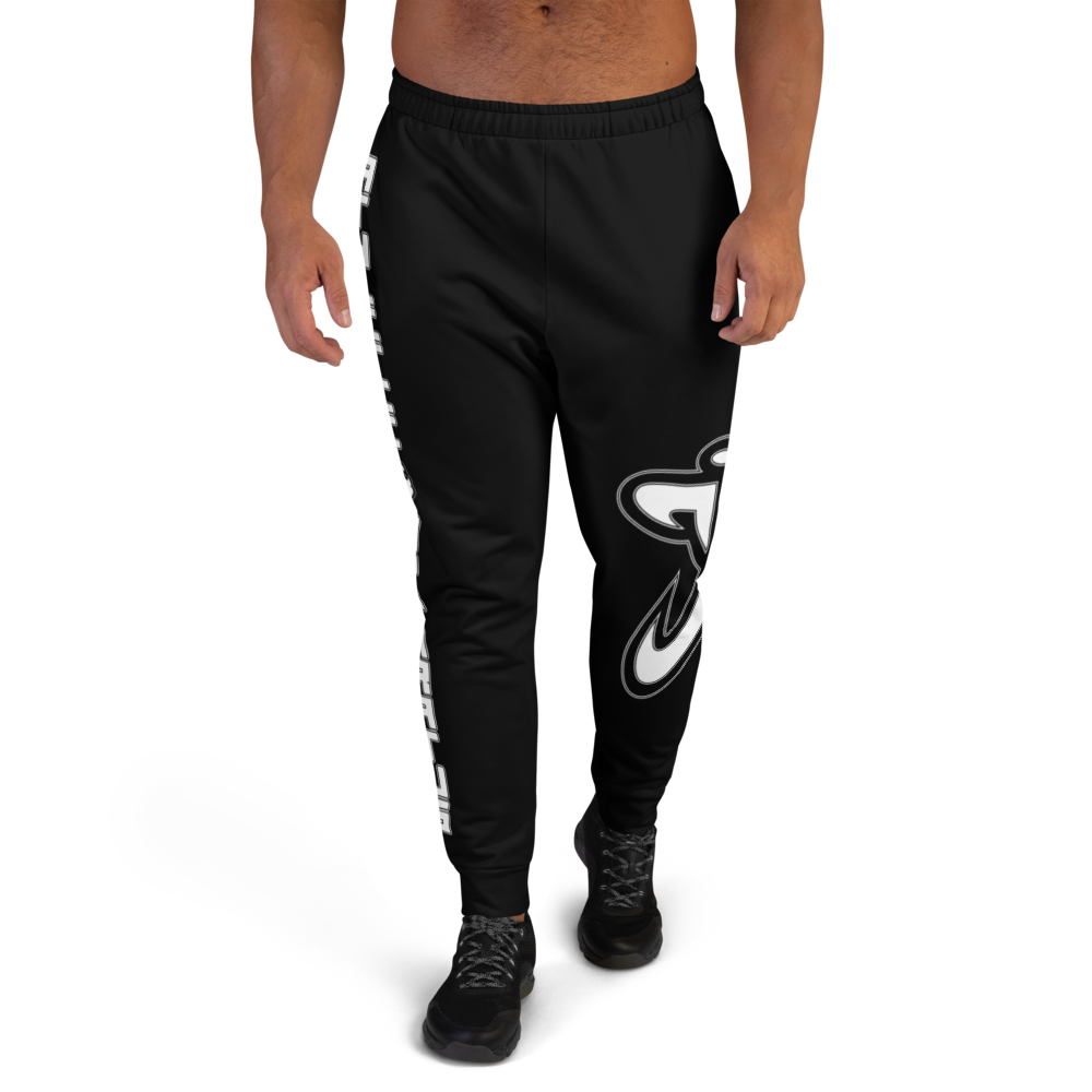 Athletic Apparatus Black White Logo V2 Men's Joggers - Athletic Apparatus