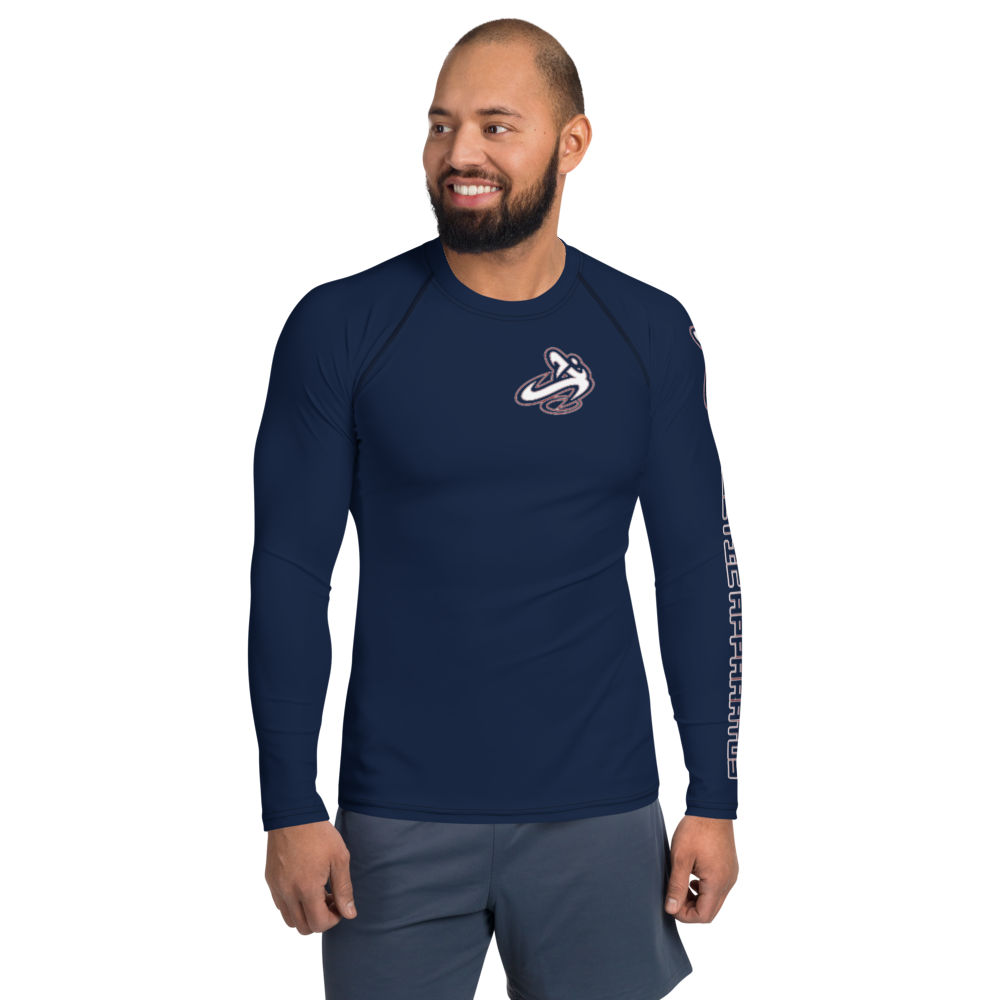 
                      
                        Athletic Apparatus Navy Blue rwb logo Men's Rash Guard - Athletic Apparatus
                      
                    