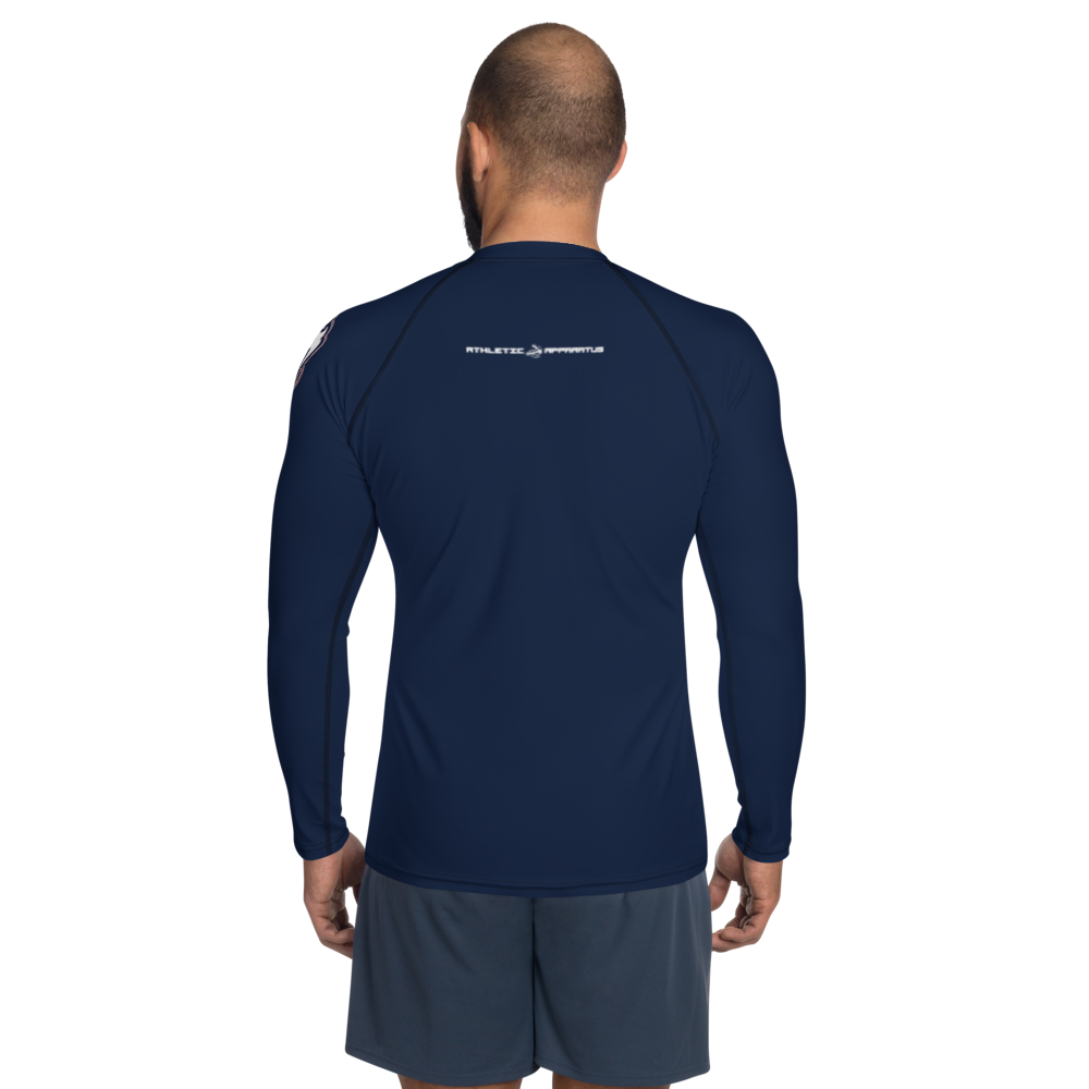 
                      
                        Athletic Apparatus Navy Blue rwb logo Men's Rash Guard - Athletic Apparatus
                      
                    