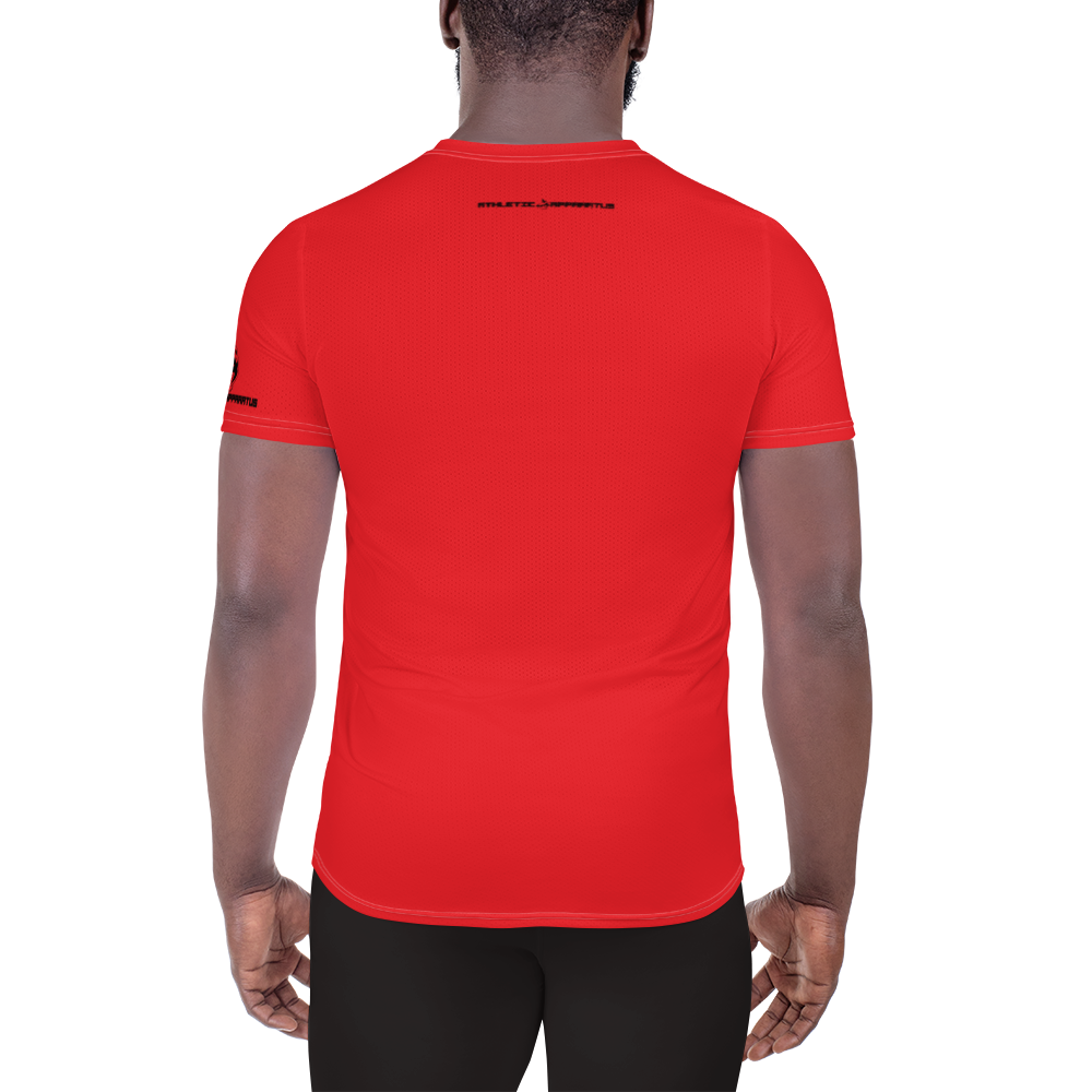 
                      
                        Athletic Apparatus Red 1 Black logo White Stitch Men's Athletic T-shirt - Athletic Apparatus
                      
                    