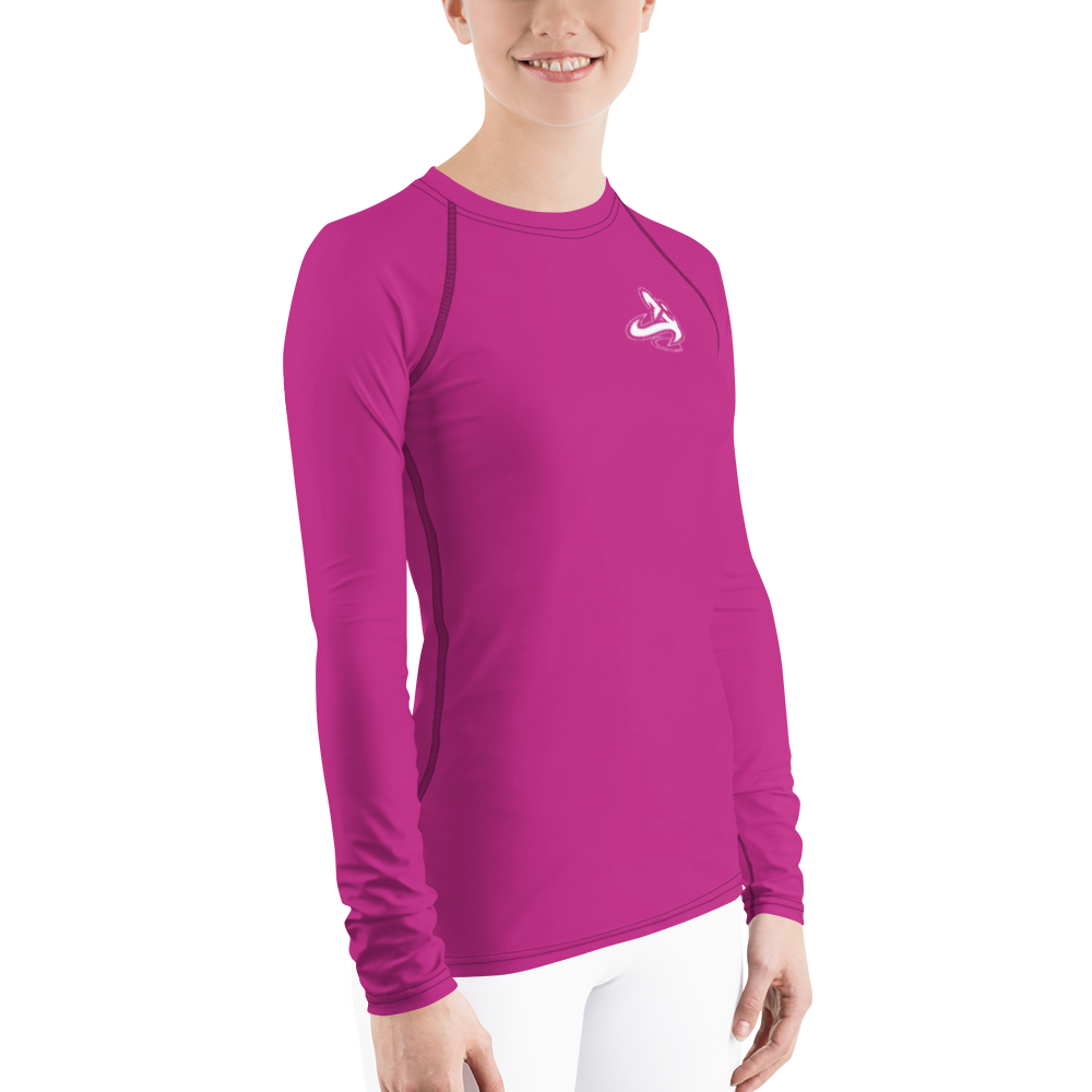 
                      
                        Athletic Apparatus Pink White logo Women's Rash Guard - Athletic Apparatus
                      
                    