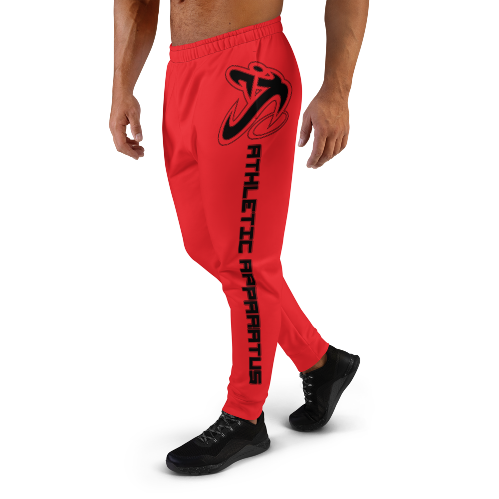 Athletic Apparatus Red 1 Black Logo V2 Men's Joggers - Athletic Apparatus