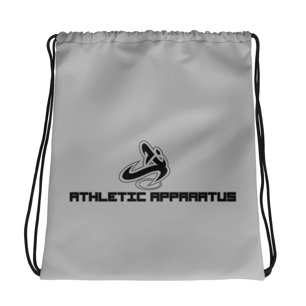 Athletic Apparatus Grey 2 Black Logo V2 Drawstring bag - Athletic Apparatus