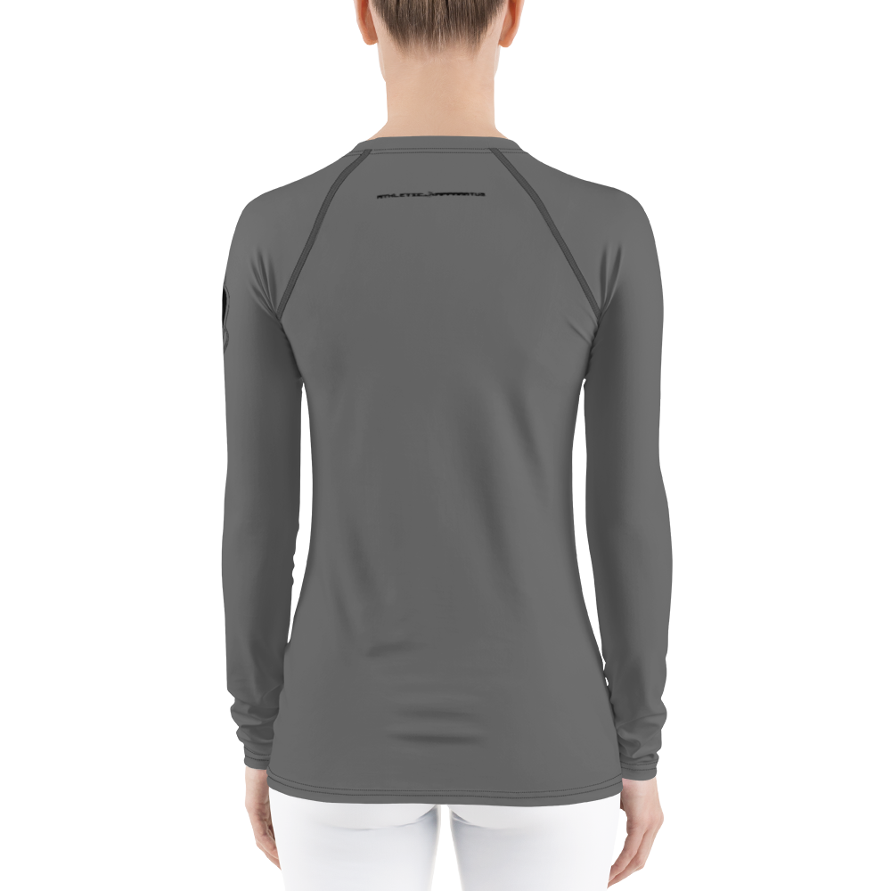 
                      
                        Athletic Apparatus Grey Black logo Women's Rash Guard - Athletic Apparatus
                      
                    