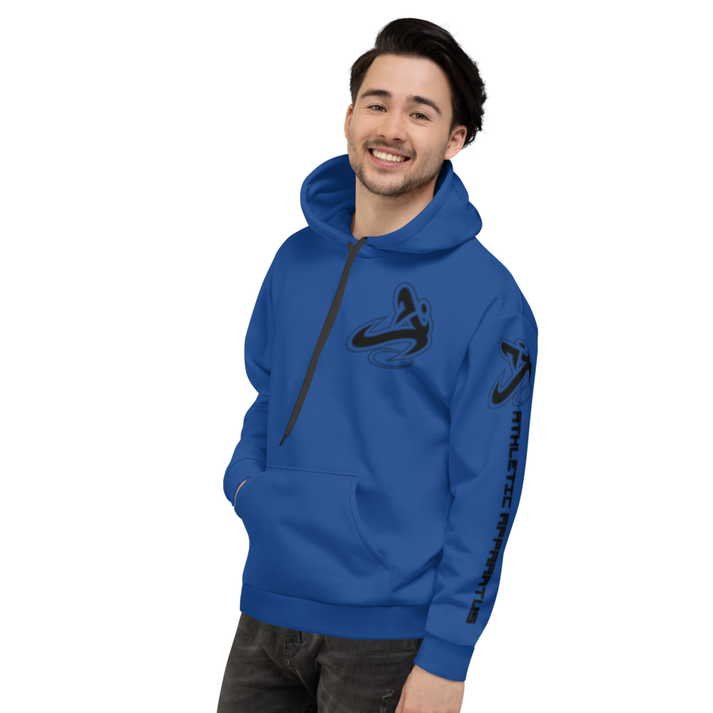 Athletic Apparatus Blue 2 Black Logo Unisex Hoodie - Athletic Apparatus