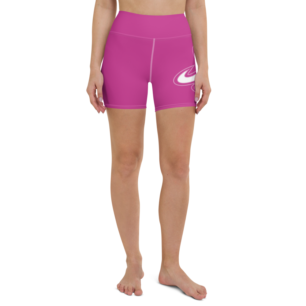
                  
                    Athletic Apparatus Pink White logo White stitch Yoga Shorts - Athletic Apparatus
                  
                