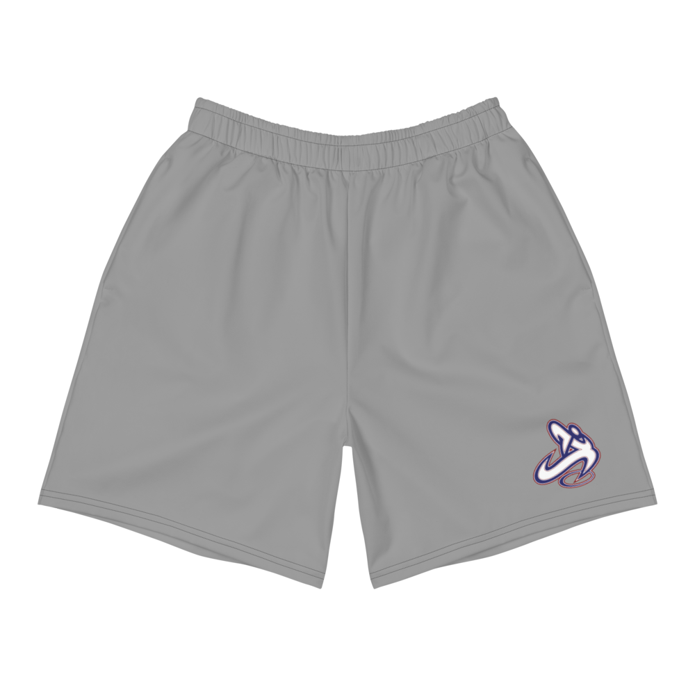 Athletic Apparatus Grey 1 rwb logo Men's Athletic Long Shorts - Athletic Apparatus