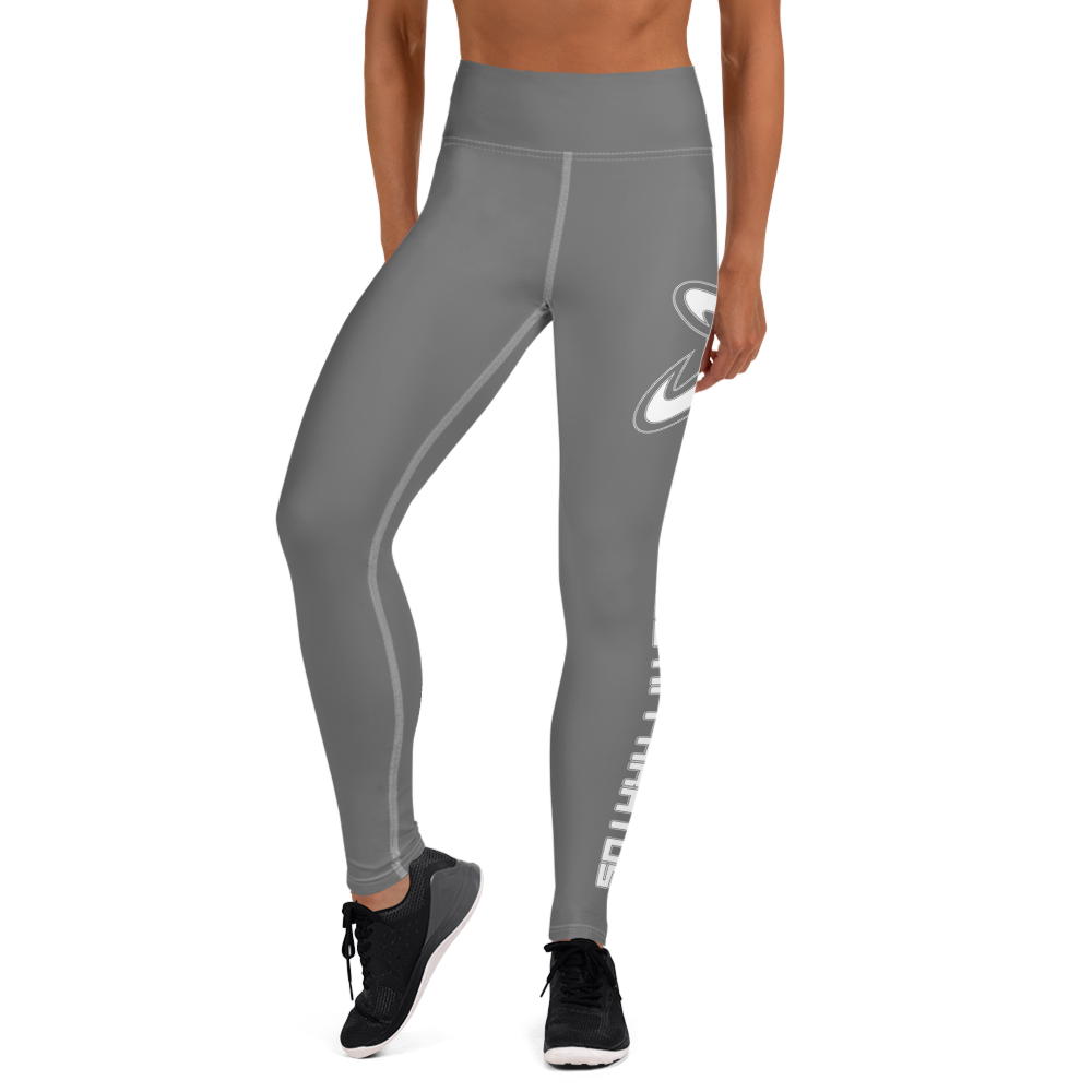 
                      
                        Athletic Apparatus Grey White logo White stitch Yoga Leggings - Athletic Apparatus
                      
                    