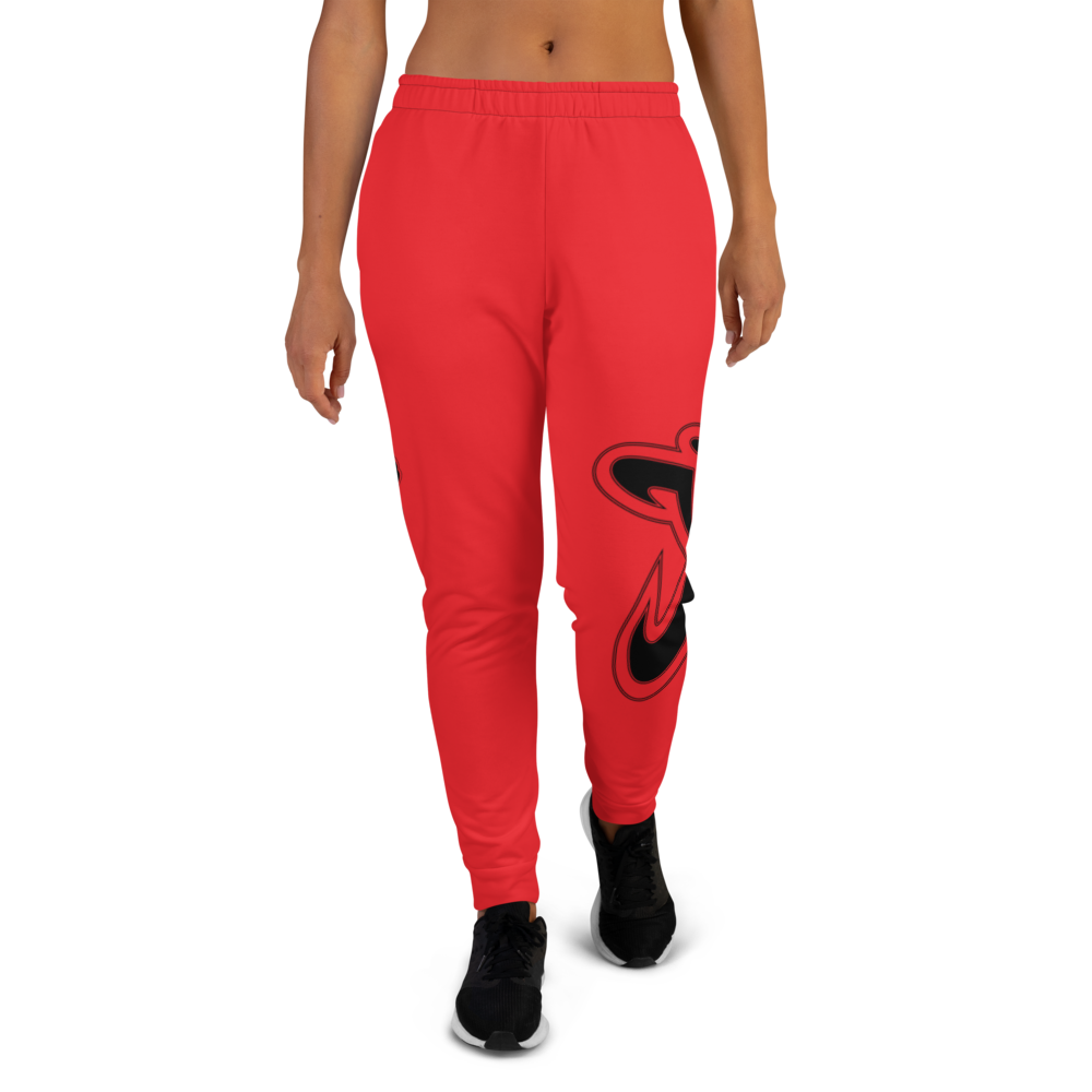 Athletic Apparatus Red 1 Black Logo V2 Women's Joggers - Athletic Apparatus
