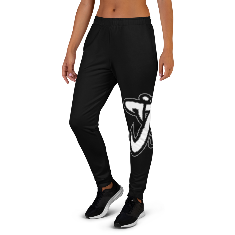 Athletic Apparatus Black White Logo V2 Women's Joggers - Athletic Apparatus