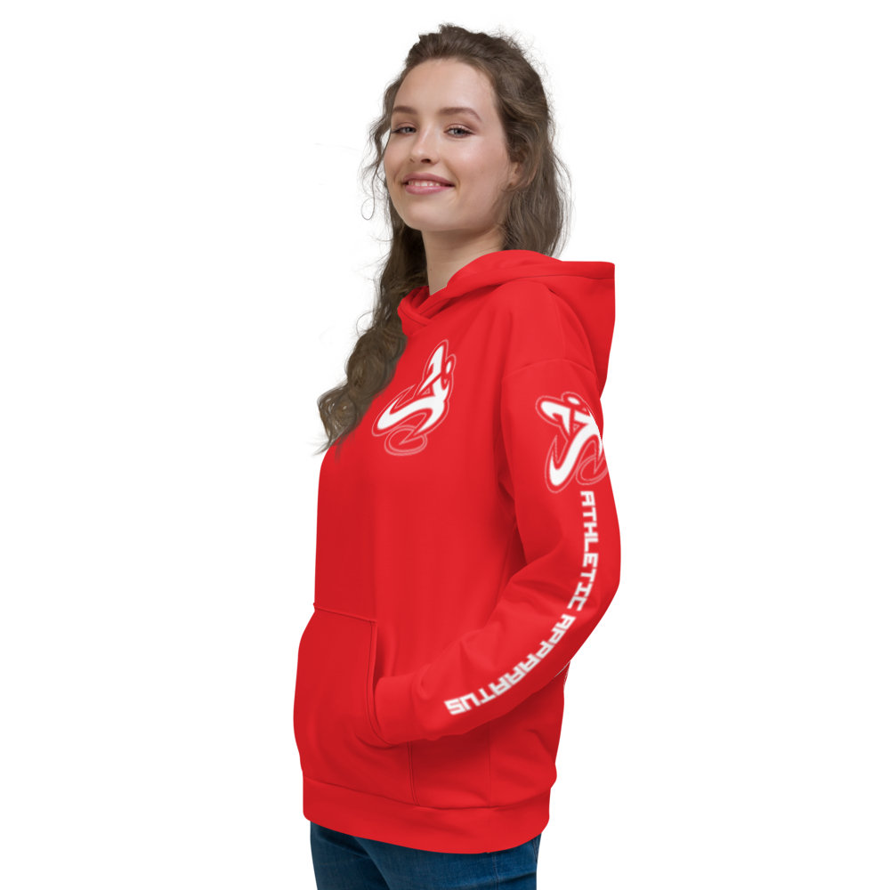 
                      
                        Athletic Apparatus Red 1 White Logo Unisex Hoodie - Athletic Apparatus
                      
                    