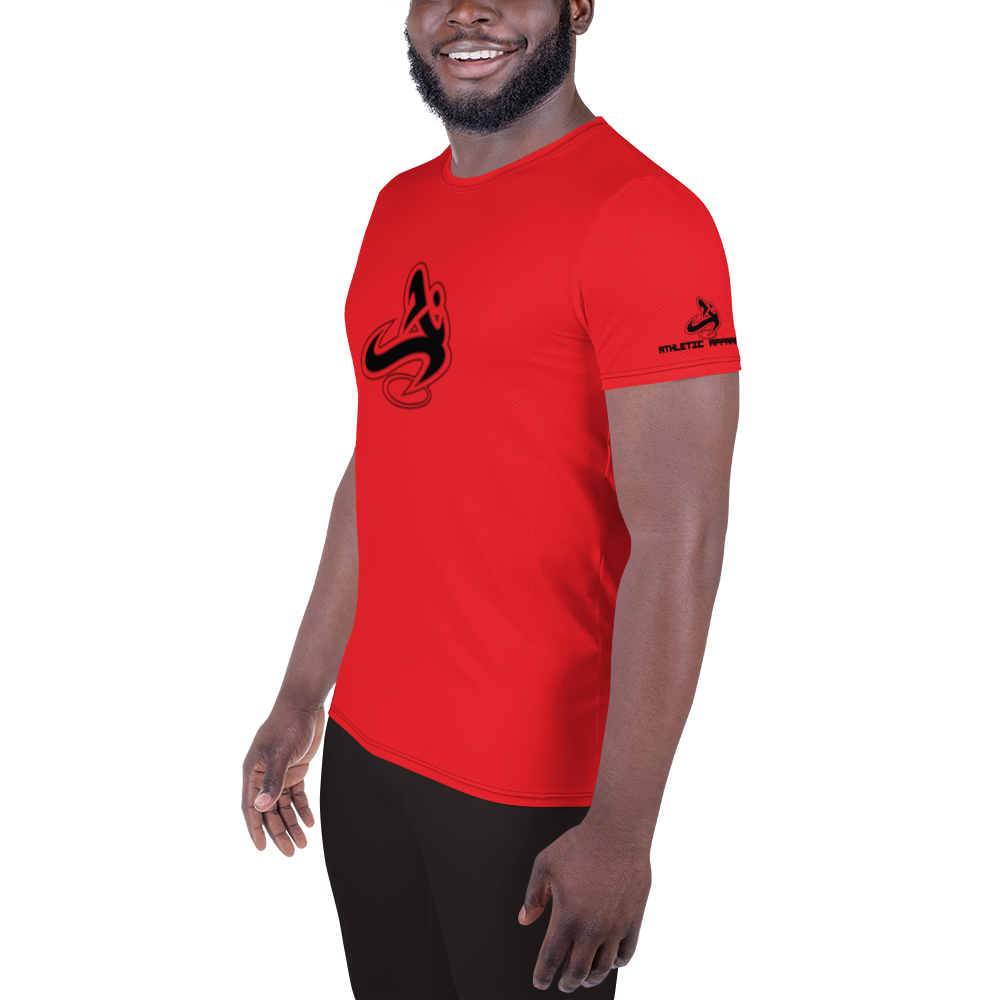 
                      
                        Athletic Apparatus Red 1 Black logo Men's Athletic T-shirt - Athletic Apparatus
                      
                    