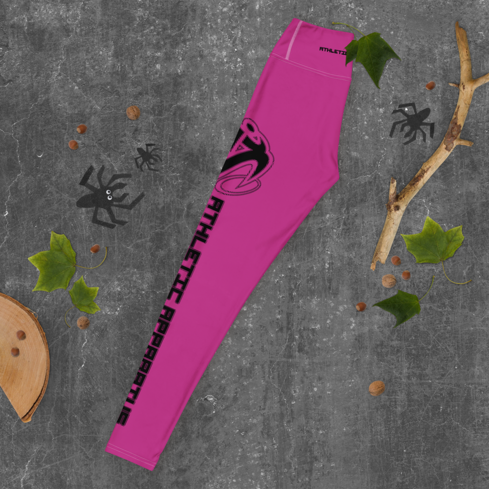 
                      
                        Athletic Apparatus Pink Black logo White stitch Yoga Leggings - Athletic Apparatus
                      
                    