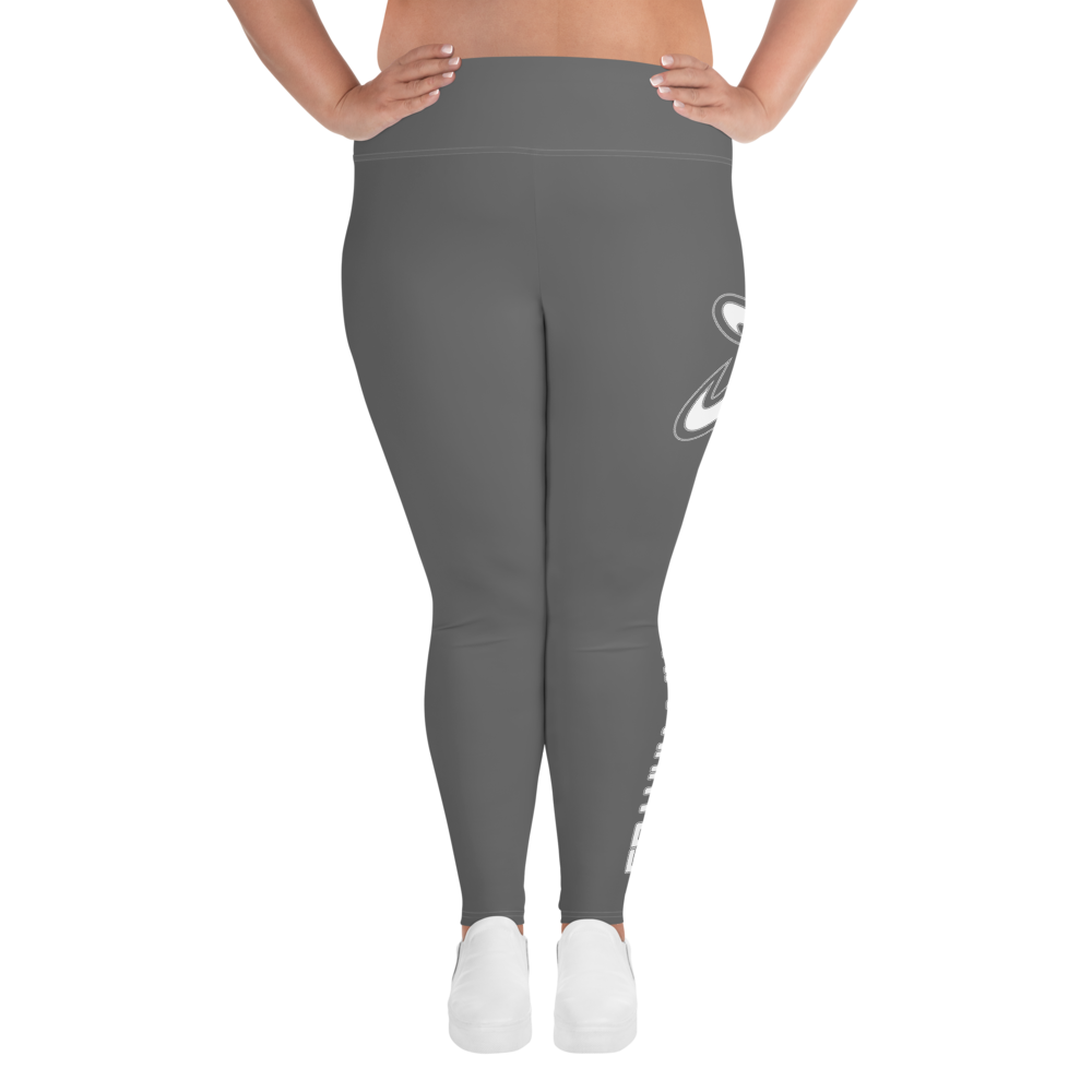 
                      
                        Athletic Apparatus Grey White logo White stitch Plus Size Leggings - Athletic Apparatus
                      
                    