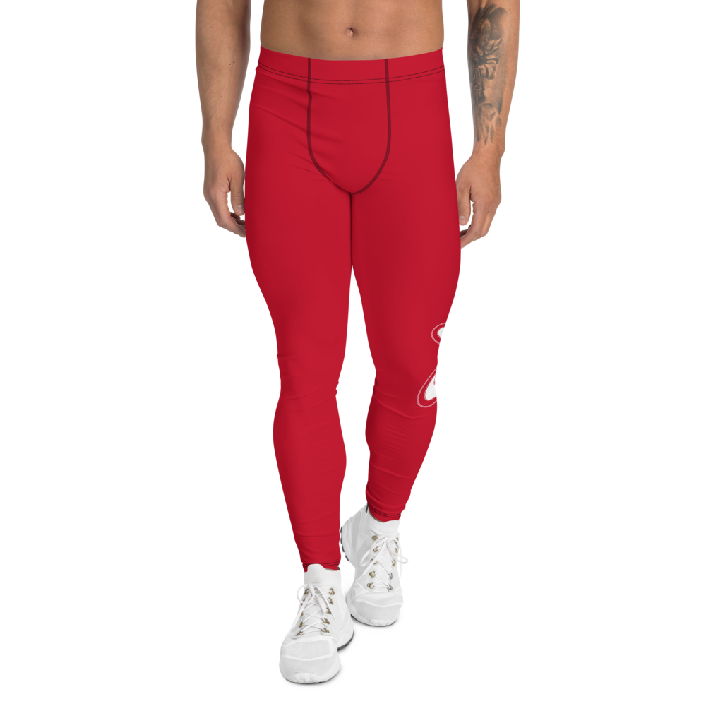 Athletic Apparatus Red White logo V3 Men's Leggings - Athletic Apparatus